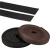 PH PandaHall 4m Cordoncino in Pelle Bovina, 2 Colori 10mm Piatto Cinturino in Vera Pelle Filo di Cuoio per Borsetta Cintura da Sella Braccialetto Creazione di Gioielli Artigianato