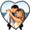 JoyJot Cornice portafoto personalizzata con supporto, in pietra di ardesia a forma di cuore, regalo personalizzato per matrimonio per donne/uomini