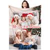LMQJDZ Coperta Personalizzata- Cintura Con foto testo, festa del padre, festa della madre, famiglia, regali di San Valentino, (2 foto)