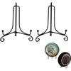 Yeenano Porta Piatti Da Esposizione,2 Pezzi Ferro Supporto Cavalletto Decorativo,Supporto Calendario,Quadro Da Esposizione,Espositore Carte Graduate,Espositore Cd,per Cornici Libri Cucina Piatti Decorativi