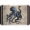 Loussiesd Ocean Kraken Tappetino da bagno antiscivolo per polpo Shaggy assorbente tappetino da pavimento polpo Tentacoli in microfibra Tappeto da bagno mare marino pavimento pavimento zerbino interno animale s