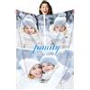 LMQJDZ Coperta Personalizzata- Cintura Con foto testo, festa del padre, festa della madre, famiglia, regali di San Valentino, (3 foto)