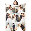 LMQJDZ Coperta Personalizzata- Cintura Con foto testo, festa del padre, festa della madre, famiglia, regali di San Valentino, (7 foto)