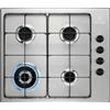 Electrolux Piano Gas Comandi Laterali 60 Cm MADE IN ITALY EGS6414X GARANZIA ITALIA