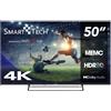 Smart-Tech 50UW02V TV 127 cm (50) 4K Ultra HD Smart TV Wi-Fi Nero 260 cd/m² GARANZIA ITALIA
