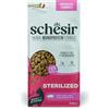 Schesir Animal Monoprotein Sterilized Prosciutto, Croccantini per Gatti Adulti Sterilizzati, Alimento Secco Monoproteico, Vitamine Aggiunte, Senza Conservanti e Coloranti, 10 kg