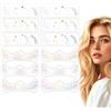 GHPKOTW GHPKTOW 12 Glitter Freckles Face Tattoos, Temporary Glitter Tattoos, Face Glitter Sticker, Temporary, Fake,Transfers, Holiday Party, Halloween Christmas