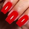 Imtiti Smalto gel rosso, 1 pezzo di smalto gel UV LED rosso neon, lunga durata, nail art manicure fai da te a casa per la primavera e l'estate (10ML-367)