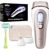 Braun Smart IPL, Skin i·Expert Pro 7, il miglior dispositivo di depilazione VOGUE, depilazione IPL per donne e uomini, riduzione permanente dei capelli laser a casa, la prima app intelligente al mondo