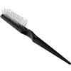 Inzopo Spazzola per parrucca e denti larghi in acciaio inox per extension di capelli, parrucchini, toupet e tessiture. Spazzolatura, styling e districante capelli naturali e sintetici
