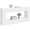 vidaXL Tavolo consolle Bianco 155 x 29 x 74 cm Legno ingegnerizzato, Tavolo Consolle Moderno per Soggiorno, Design Rettangolare, Compatto e Resistente all'Umidità, Perfetto per Ingresso