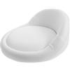 LOORGVEL Cuscino Rotondo per Sgabello in Pu con Inserto in Spugna Bianco | Antiscivolo, Ricambio per Seduta e Sedia, Stile Semplice per Bar e Vari Ambienti