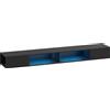HOMCOM Mobile TV sospeso 180 cm con LED RGB e ripiani aperti, Nero | Aosom Italy