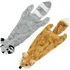 Best Pet Supplies Gioco per Cani che Squittisce 2-in-1, Senza Imbottitura, in Tessuto Morbido e Resistenteper Animali di Ogni Taglia by Best Pet Supplies - Senza Imbottitura per Giocare in Casa, Volpe, Procione, L