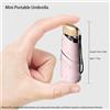 Mustarpicking Mini ombrellone da esterno Protezione UV Ombrello parasole pieghevole ultraleggero a cinque pieghe
