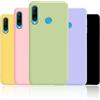 NONE Custodia per telefono in silicone liquido per Huawei P30 lite P40 lite E Y6 Y7 Y9 Prime 2019 Y6P Y7P Y8S P Smart 2019 P Smart Z Cover Fundas