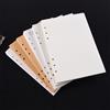 Coliky A5 A6 A7 Nero Craft Bianco Notebook a fogli mobili Ricarica Raccoglitore a spirale Pagina interna Linea Griglia a punti All'interno di carta di cancelleria