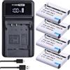 powertrust Batteria/caricabatterie per fotocamera NP-BK1 per Sony DSC-S750 S780 S950 S850 S980 W180 W190 W370