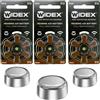 tindodo Scatola di batterie per apparecchi acustici Widex misura 312 A312 312A Marrone PR41 Zinc Air (60 celle delle batterie)