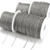 NONE Catene per cavi a maglie a forma di O in acciaio inossidabile da 10 metri/rotolo Catena a croce rotonda per bracciale Collana Creazione di gioielli Colore argento fai da te