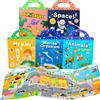 Datgo Libro di adesivi riutilizzabile per cartoni animati per bambini Scenos multipli Gioco di puzzle fai-da-te Apprendimento educativo Giocattoli classici per bambini di età 2-4 anni Regali