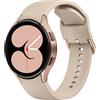 NONE Cinturino in silicone da 20 mm per Samsung Galaxy Watch 6/5/4 44mm 40mm cinturino pro per Galaxy Watch 6 4 Classic 43mm/47mm 42mm/46mm cinturino