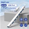 UnyFunn HUB USB a 7 porte USB C USB 3.0 HUB 7 in 1 Tipo C Splitter USB multiporta Adattatore OTG Adattatore USB per MacBook Pro Air PC portatile