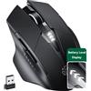 inphic Mouse wireless ricaricabile Inphic F1S 2.4G, silenzioso per l'ufficio, ergonomico e realizzato con materiali delicati sulla pelle, compatibile con PC, laptop e tablet, universale.