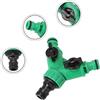 NONE Connettore a Y per Irrigazione da Giardino con Valvola a 2 Vie e Interruttore - Adattatore Rapido in Plastica per Rubinetto, Irrigazione Fiori e Paesaggistica