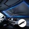 NONE Ombrello parasole per auto Parabrezza anteriore Colla argento Ombrello parasole Ombrello per auto pieghevole resistente ai raggi UV Accessori per protezione solare per auto
