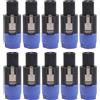 APWIKOGER 10 pz Speakon NL4FC 4 Pin Blocco Amp Connettore Altoparlante 4 Poli Coda Lunga Saldatura