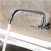 NONE Rubinetto da cucina Montaggio a parete Maniglia singola Rubinetto per lavello Rotazione Acqua fredda Mop Rubinetto per piscina Rubinetto per lavabo Ottone