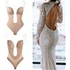 NONE Reggiseno modellante per tutto il corpo da donna Body senza schienale Perizoma Shaper invisibili Controllo della pancia Shapewear Guaine Guaina Biancheria intima dimagrante