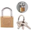 NONE Lucchetto in rame da 20 mm, piccole serrature con 3 chiavi per armadietto per valigie, hardware per la casa