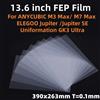 VOLFAN 5 pz 13.6 pollici FEP Film 390*263*0.1mm per ANYCUBIC Photon M3 Max / M7 Max ELEGOO Jupiter 3D parti della stampante accessori LCD SLA