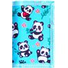 FANAN Portafoglio a tre ante Panda da 1 pezzo per ragazze, portafoglio per bambine, portafoglio piccolo carino per bambini con cordino, regali di Natale, verde