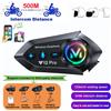 NONE Y12 Pro Casco Moto Interfono Bluetooth 5.4 Auricolare Impermeabile 500m Intercomunicador Altoparlante Interfono Vivavoce Senza Fili