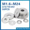 XMSJ M1.6 M2 M3 M5 M6 M8 ~ M24 Guarnizione in acciaio inossidabile 304 Rondella piatta con vite metallica ultrasottile Aumenta standard Rondella mesone ispessita