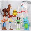 Bandai Hot 7 pz/set Toy Story 4 Action Figures Giocattoli Woody Jessie Buzz Lightyear Forky Pig Bear Figura Modello Doll Figurine Regali per bambini