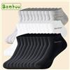 10 paia di calzini da uomo in fibra di bambù di alta qualità estate sottile sudore assorbente deodorante uomo business casual formale calzini neri regalo