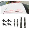 NONE Non verniciato Auto Cerniera Copertura Tetto Convertibile Trim striscia Accessorio Per BMW E93 F33 F83 M3 M4 4 Serie 425 430 54377184037