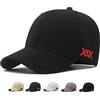 MUNULA Oversize Baseball cap XXL Grande Testa Cappelli per Uomo Grande Ricamo Cappelli papà Cappello Regolabile 23.6-26, Nero, XXL/3XL