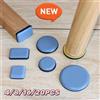 NONE 20/16/8/4PCS Piedi autoadesivi Aliante Cuscinetti scorrevoli Cursori per mobili Alianti per mobili PTFE Pavimento Mover Pad per Raccordi per sedie