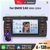 Junsun Autoradio Junsun 7" Wireless CarPlay Android Auto per BMW E46 M3 318 320 325 330 335, Sistema Multimediale Intelligente con Apple CarPlay Wireless, Schermo Touch IPS, Lettore Video Stereo, Unità di