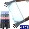NONE 4 pezzi pantaloncini senza cuciture ultrasottili in seta di ghiaccio da uomo lingerie sexy boxer solidi e traspiranti slip da uomo