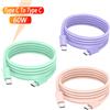 Resbyer Cavo di ricarica rapido PD da 60 W da USB C a tipo C per Iphone 15 Huawei Xiaomi Samsung Tipo C Cavo per tessitura Accessori Linea dati