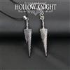 NONE Gioco Hollow Knight Bone Nail Logo Portachiavi Collana Gioielli Regalo per donne Uomini Appassionati di giochi Gingillo in metallo in lega all'ingrosso