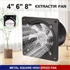 DUTRIEUX Estrattore di ventilazione in ferro metallico per ventola di scarico da 4/6/8", silenzio con valvola di ritegno antiriflusso Ventole per finestre e montaggio a parete per la casa
