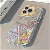 DIXSG Custodia per telefono a specchio fiore a schermo intero per iPhone 17 16 15 14 13 12 11 17Air Pro Max X XR XSMax 7 8 Plus Y2K Cover dolce trasparente