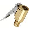 NONE Adattatore per clip per mandrino ad aria per pneumatici con ugello di bloccaggio in ottone - Grado automobilistico per un gonfiaggio efficiente